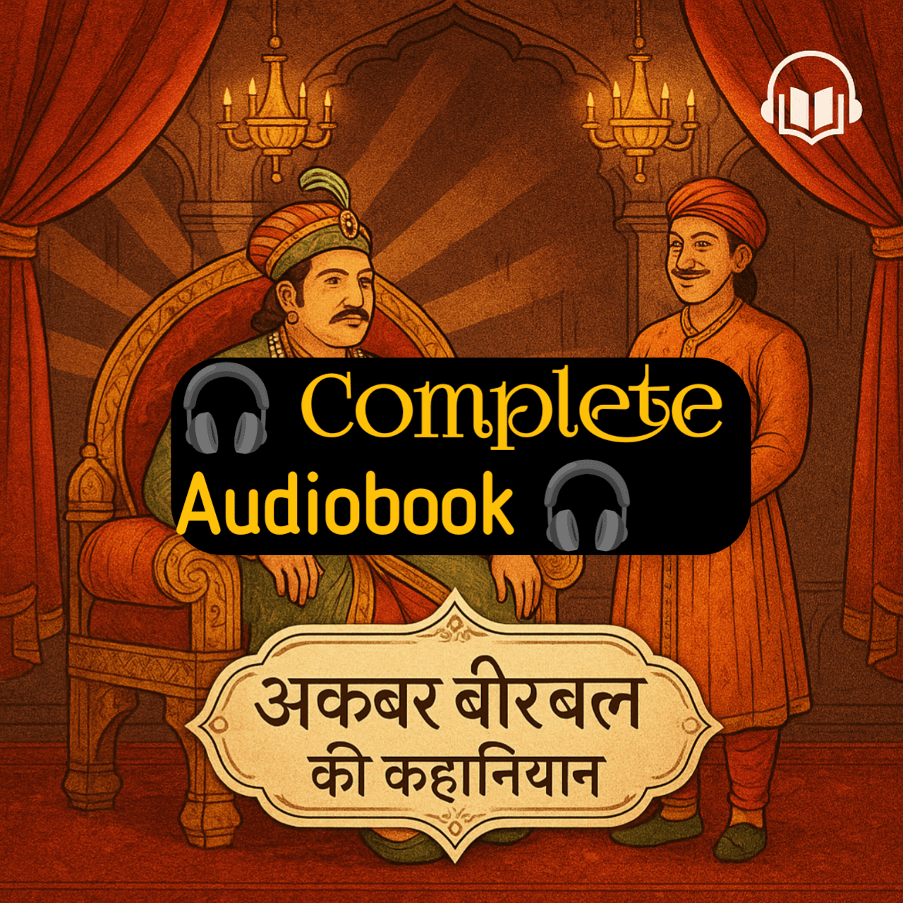 Cover of Akbar Birbal Hindi Audiobook | बुद्धि, मज़ाक और हरे घोड़े की कहानियाँ | Learnivox