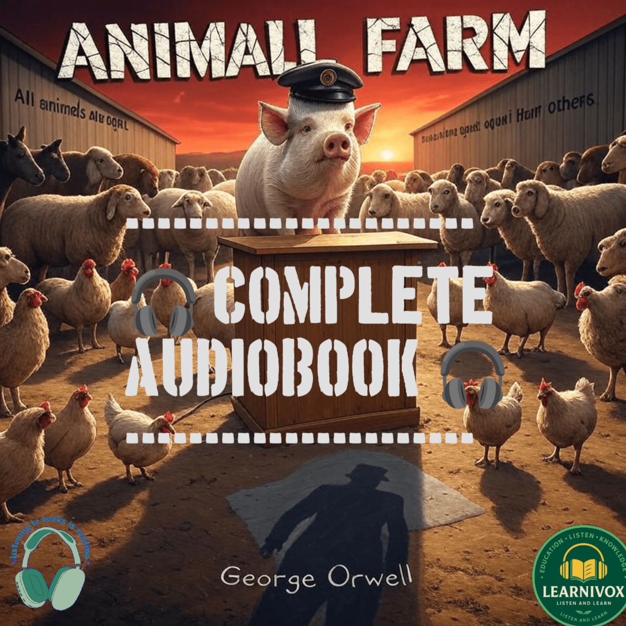 Animal Farm Hindi Complete Audiobook Free | George Orwell Classic Hindi Audio Without Ads