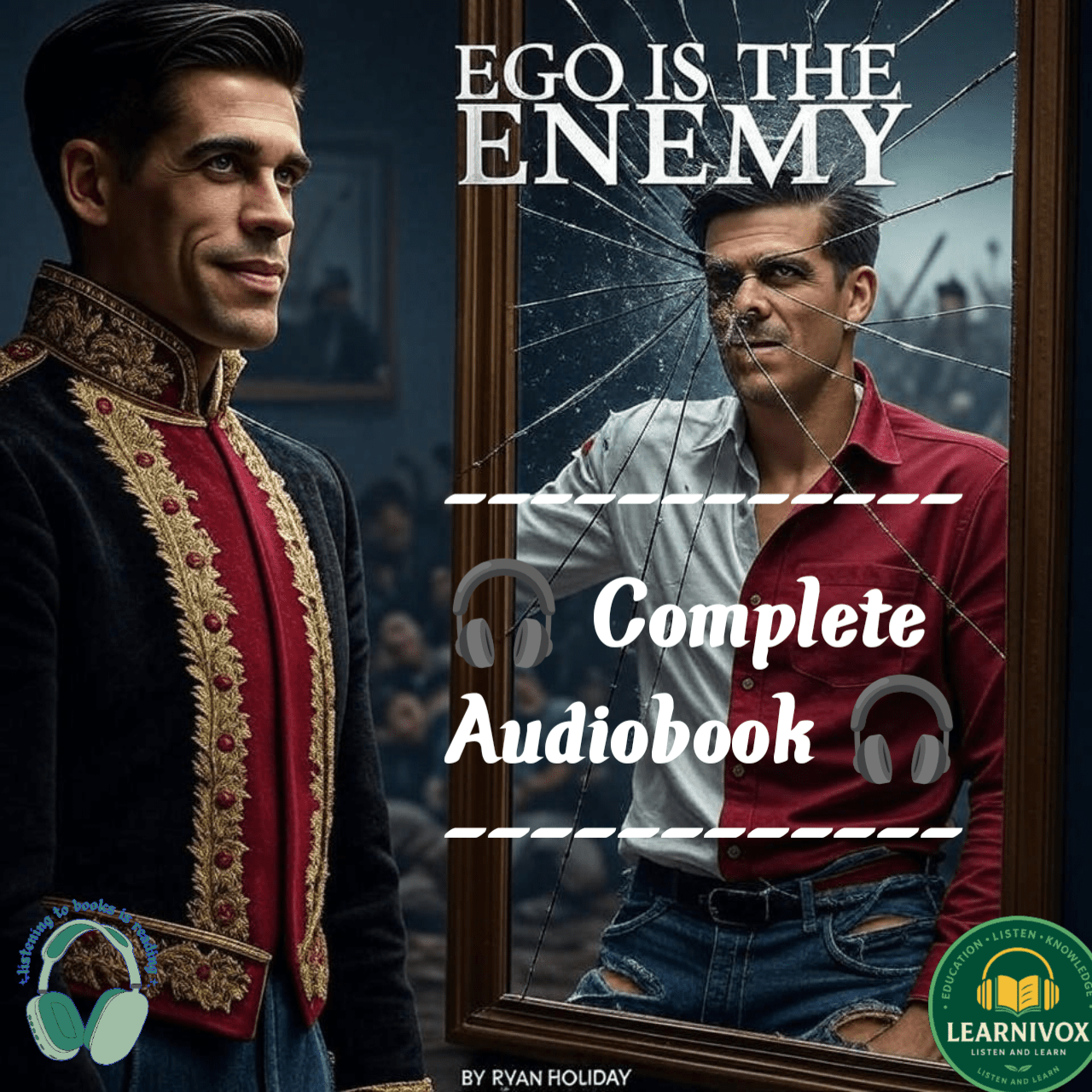 Cover of Ego is the Enemy Hindi Audiobook Free | Powerful Self-Help & Motivation Hindi Audio Book Without Ads
