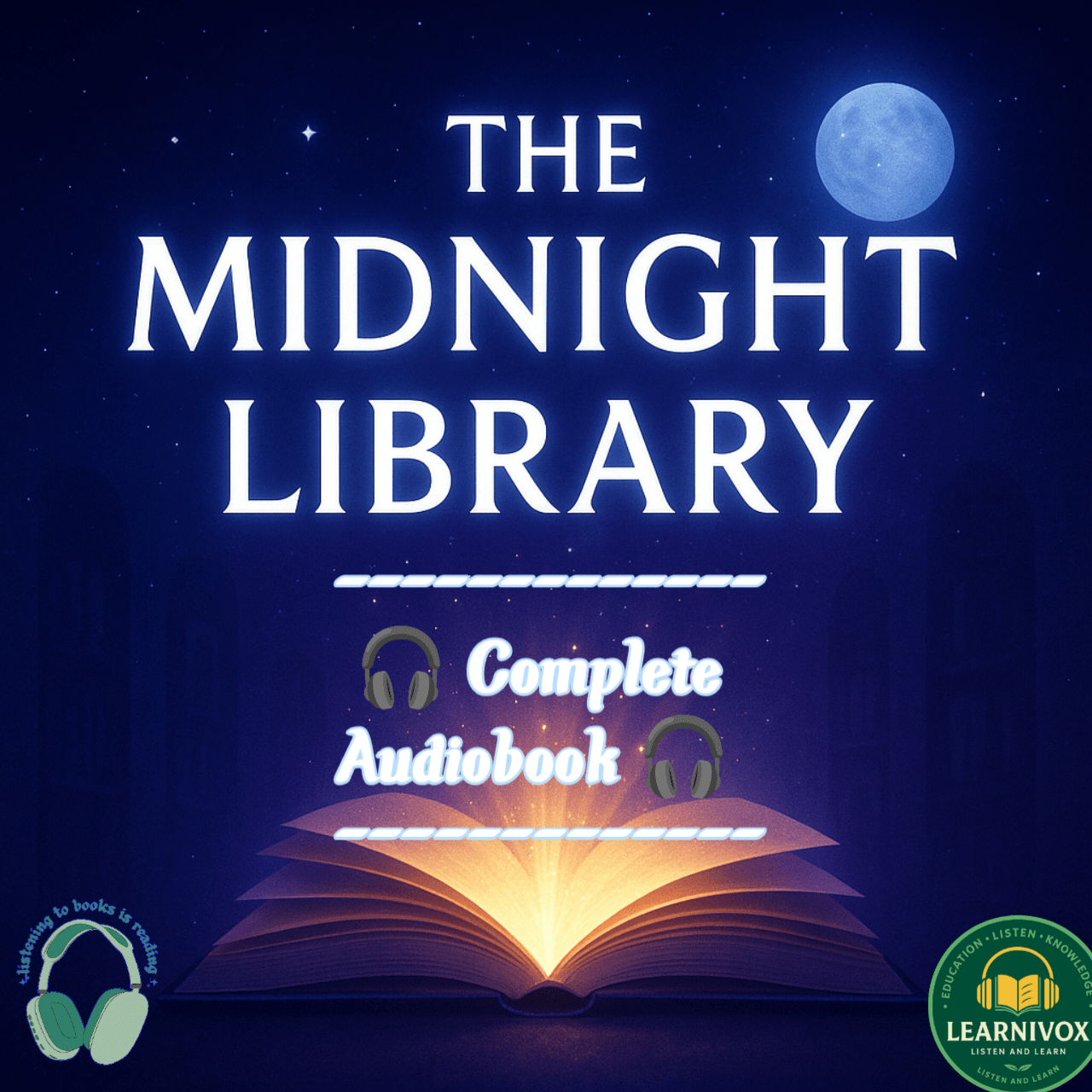Cover of Explore Life’s Possibilities in Hindi: The Midnight Library Audiobook for Self-Discovery