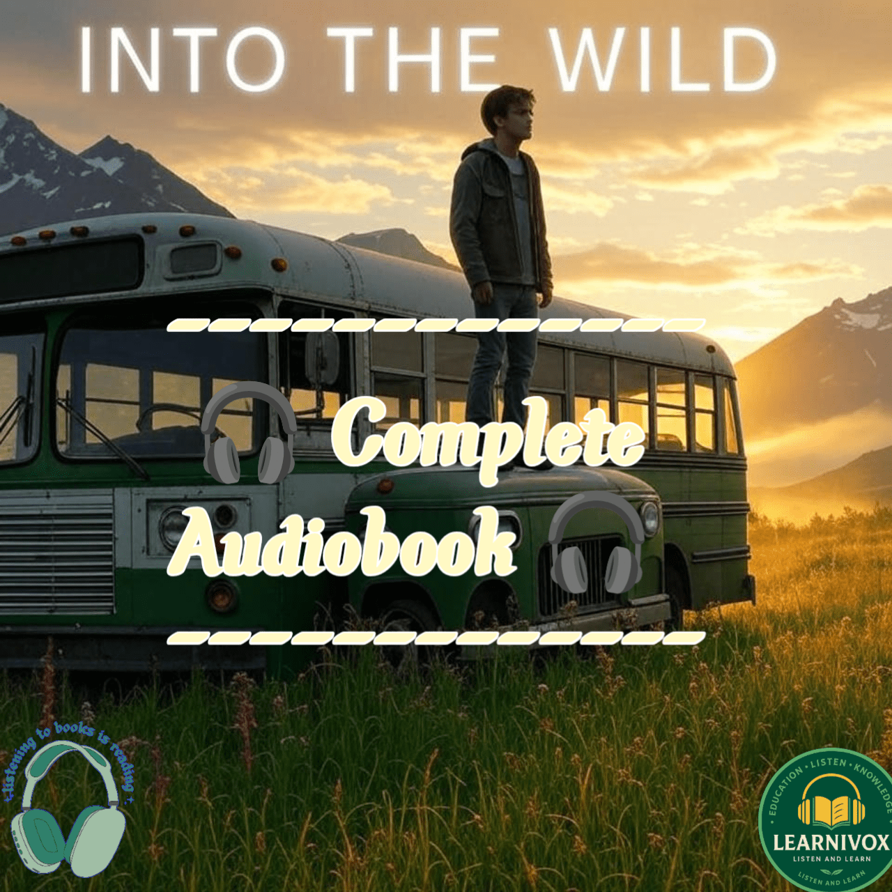 Cover of Into The Wild Hindi Complete Audiobook Free . Jon Krakauer True Story in Hindi Audio