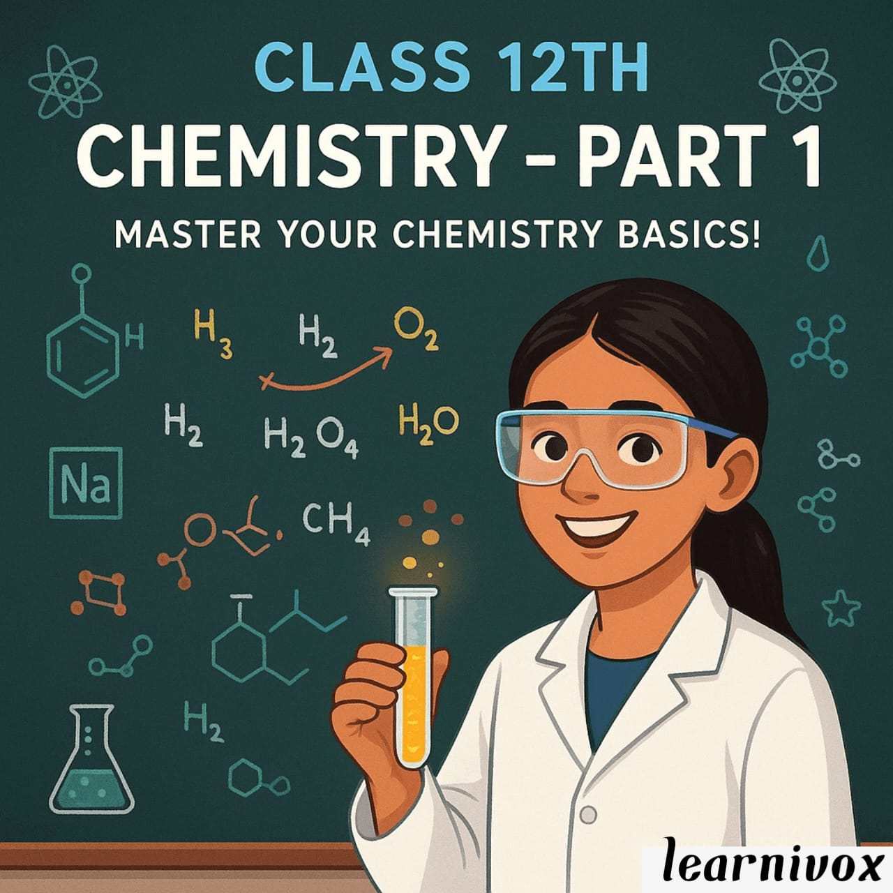 Cover of Master Chemistry with Ease: Hindi Audiobook of NCERT Class 12 Chemistry Part 1