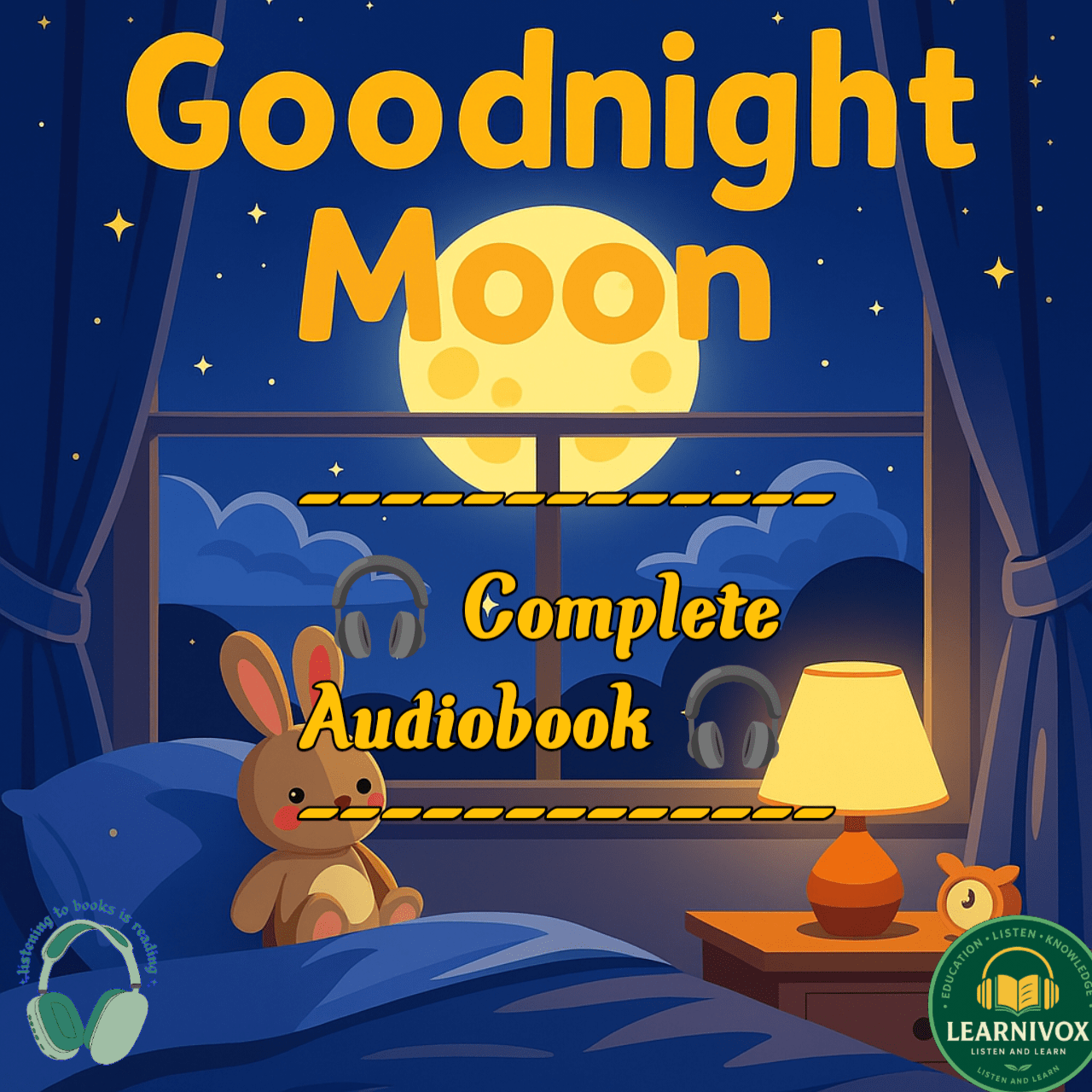 Cover of Soothing Bedtime Stories in Hindi: Goodnight Moon Audiobook for Kids